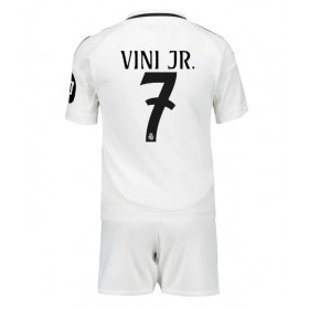 Dres Real Madrid Vinicius Junior #7 Domaci za djecu 2024-25 Kratak Rukav (+ kratke hlače)